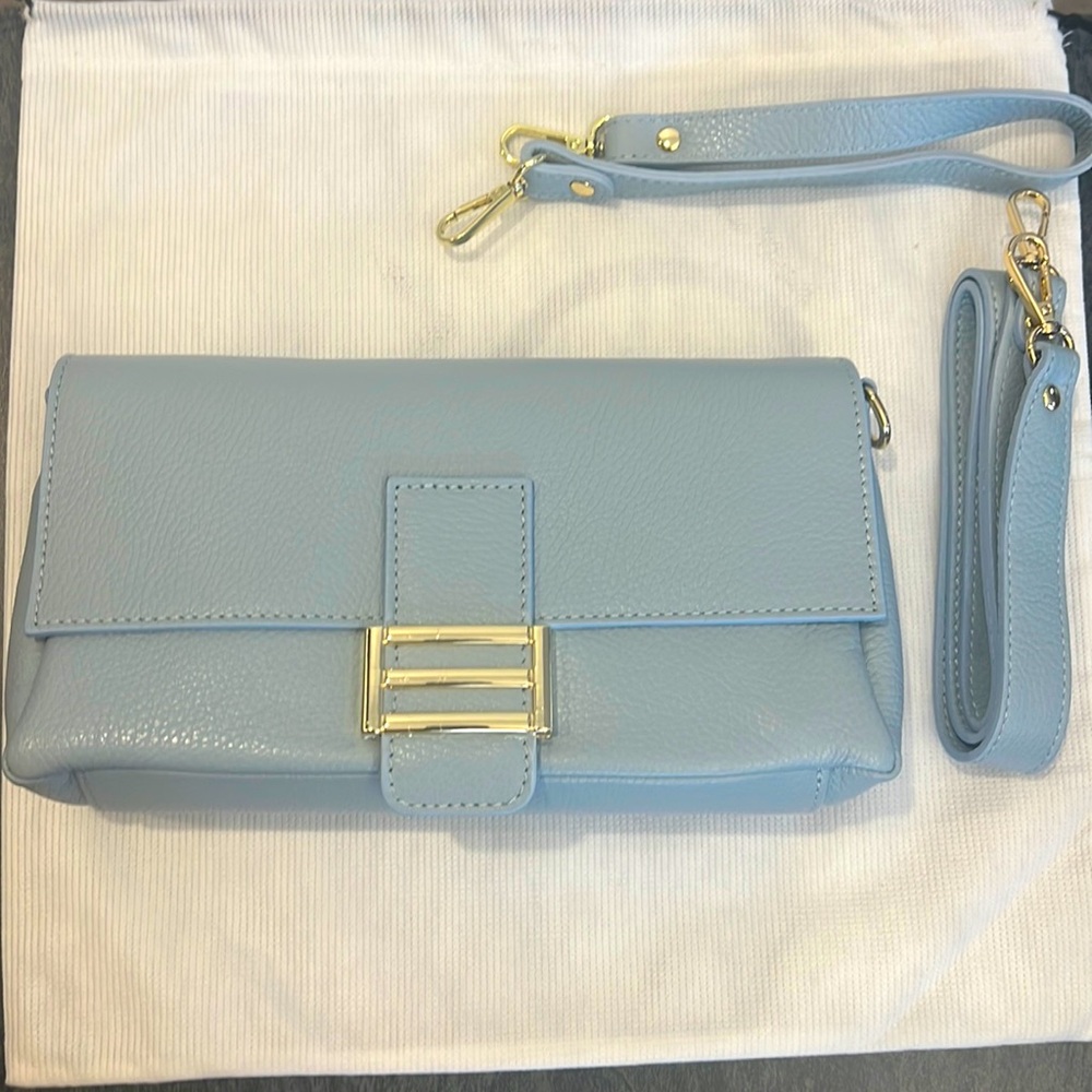 Genuine Leather, Made in Italy Baguette Bag